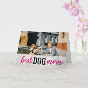 Carte Meilleur chien Maman Photo Fête des mères