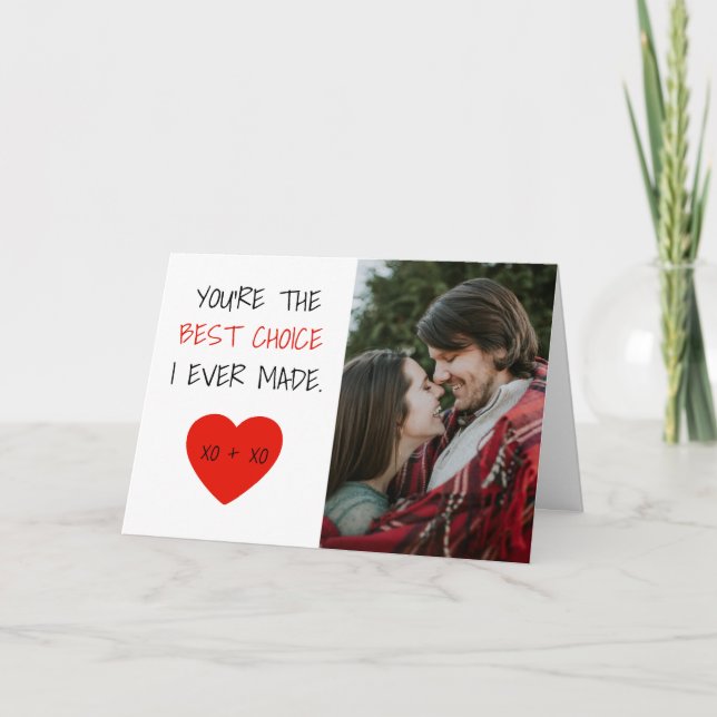 Carte Meilleur choix de photos personnalisées pour un co (Devant)