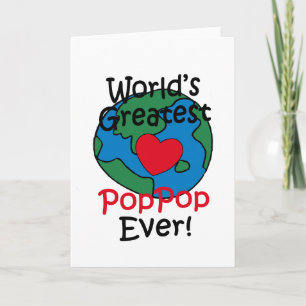 Carte Meilleur cœur de PopPop au monde