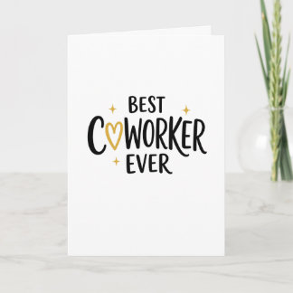 Carte Meilleur Collègue de Travail pour la Retraite
