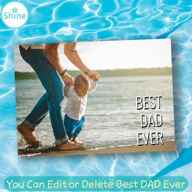Carte Meilleur DAD Jamais Meilleur Père Jamais photo per (Créateur téléchargé)