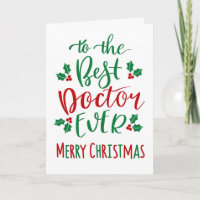 Meilleur Docteur Joyeux Noël Typographie