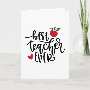 Carte Meilleur enseignant