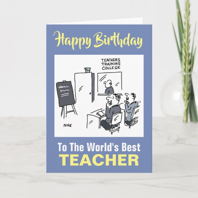 Carte Meilleur Enseignant de la Parole - Joyeux annivers (Devant)