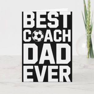 Carte Meilleur Entraîneur Papa Jamais Football Coaching