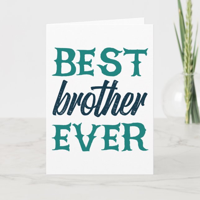 Carte Meilleur Frère Ever (Devant)