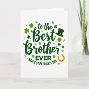 Carte Meilleur Frère Trèfle Vert