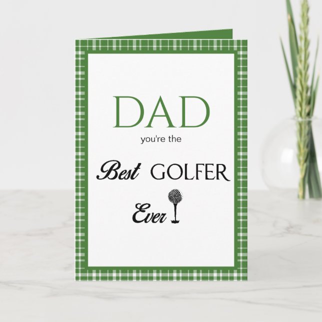 Carte Meilleur golfeur de la Fête des Pères (Devant)
