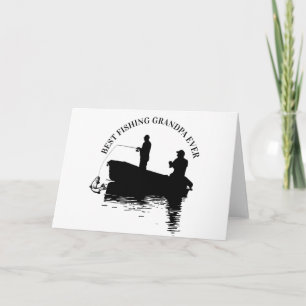Carte Meilleur Grand-Père de Pêche de Tous les Jours de 