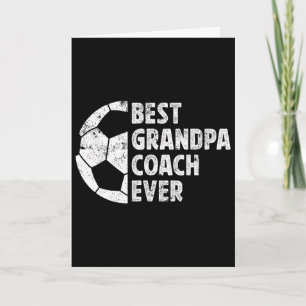 Carte Meilleur Grand-Père Entraîneur de Football Grand-P