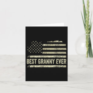 Carte Meilleur Granny Jamais Avec Nous American Flag Mot