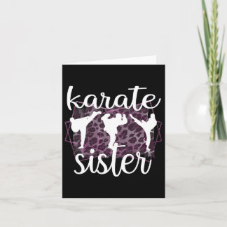 Carte Meilleur Karate Soeur Fier Karate Sis