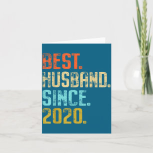 Carte Meilleur Mari T-Shirt Depuis 2020 5 Mariage