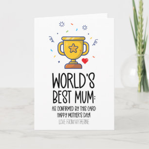 Carte Meilleur Monde Meilleur Mère Fantastique Fête des 