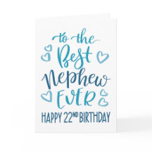 Meilleur Neveu du Monde Typography pour 22ème Anni