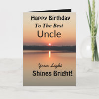 Meilleur Oncle Anniversaire brille