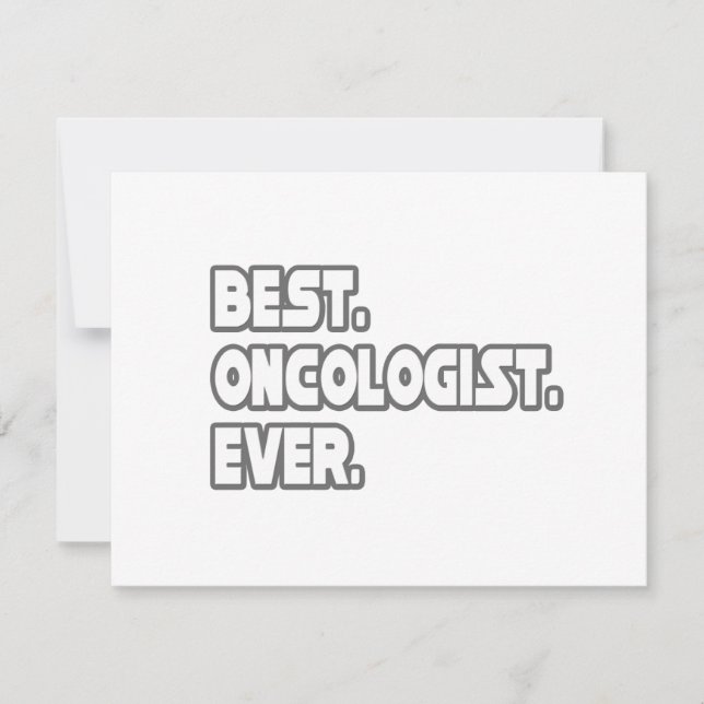 Carte Meilleur Oncologue jamais (Devant)
