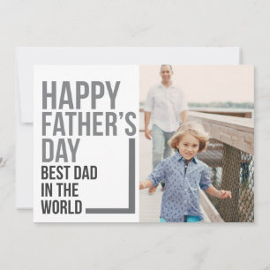 Carte Meilleur papa à la Fête des pères mondiale Photo