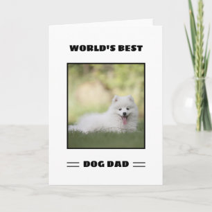 Carte Meilleur Papa Chien au Monde Photo Personnalisée
