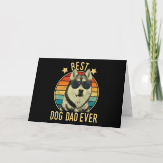 Carte Meilleur papa de chien de Siberian Husky de Fars D