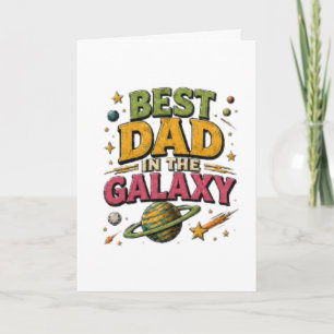 Carte “Meilleur Papa De La Galaxie”