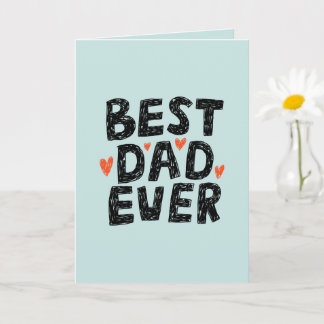 Carte Meilleur Papa de Tous les Temps Photo Fête des Pèr