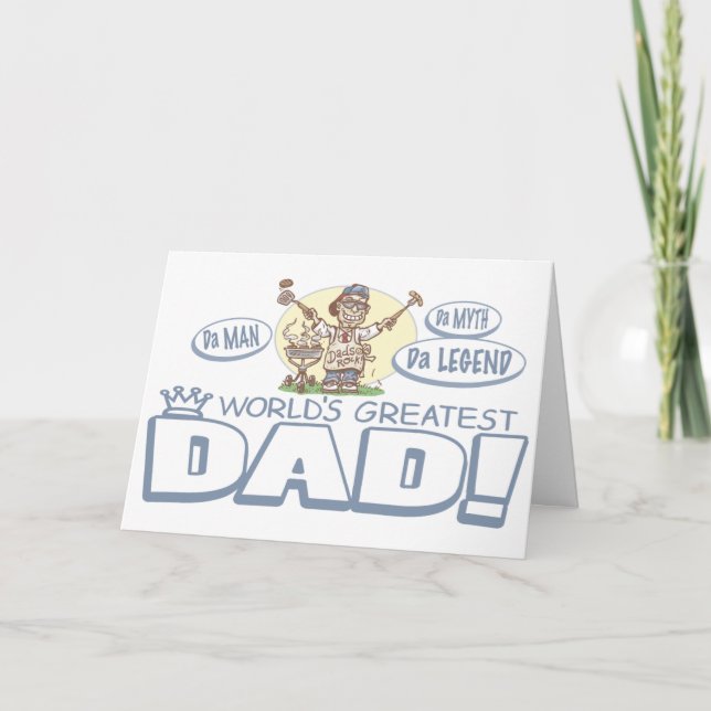 Carte Meilleur papa du monde par Mudge Studios (Devant)