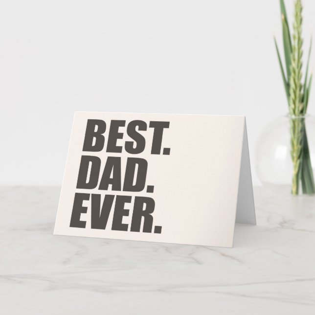 Carte Meilleur. Papa. Jamais. (Devant)