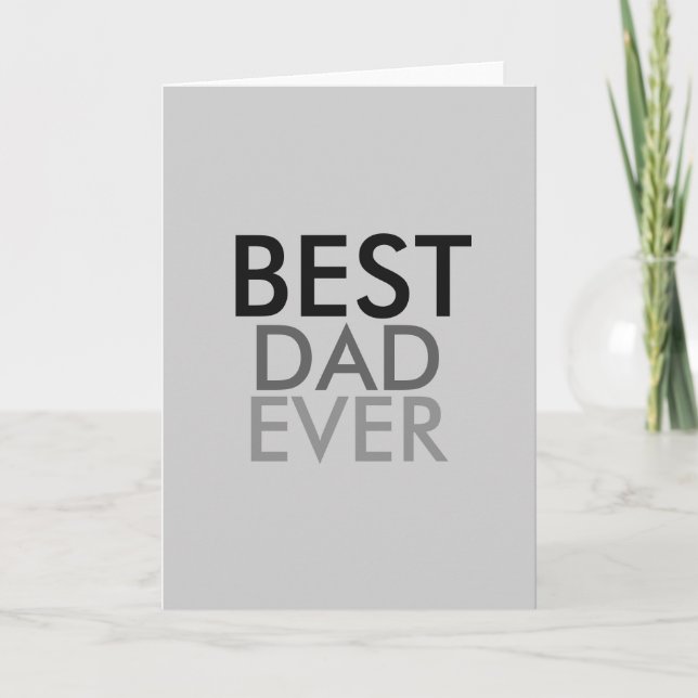 Carte Meilleur papa jamais (Devant)
