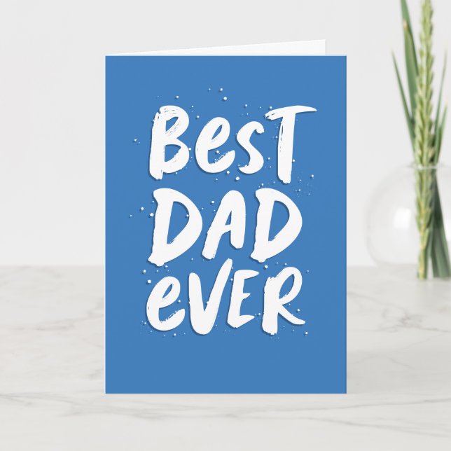Carte Meilleur papa jamais Fête des pères moderne tendan (Devant)