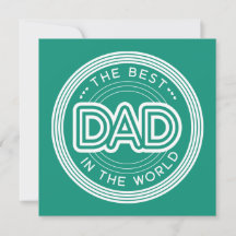 Meilleur Papa Moderne Vert Fête des Pères