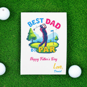 Carte Meilleur papa par rapport Golf Lover Fête des pè