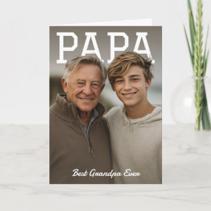 Carte Meilleur Papi du Monde PhotoPop Papa