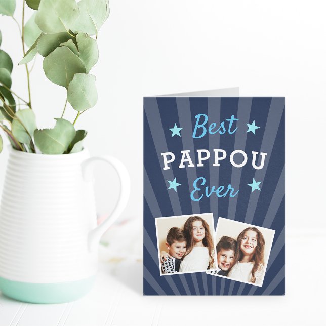 Carte Meilleur Pappou Ever | Photo de la fête des Pères (Créateur téléchargé)
