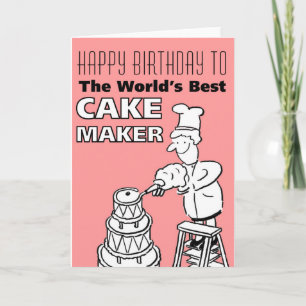 Carte Meilleur pâtissier du monde - Joyeux anniversaire