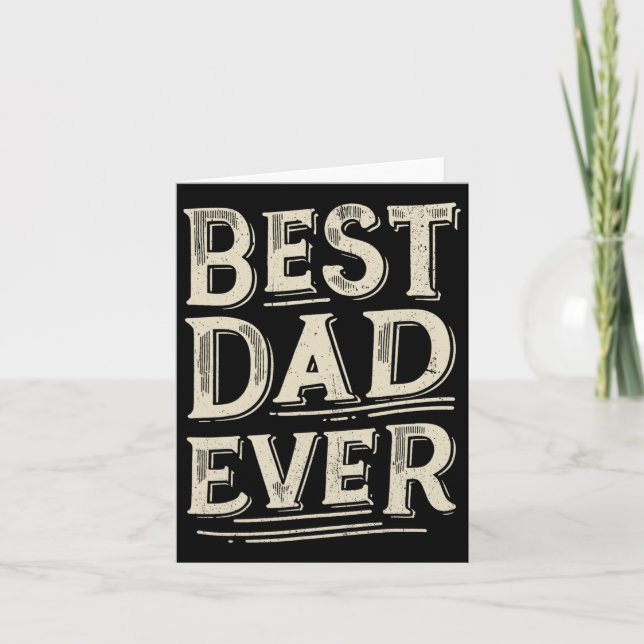 Carte Meilleur Père De Tous Les Temps De Fille Fils Anni (Devant)
