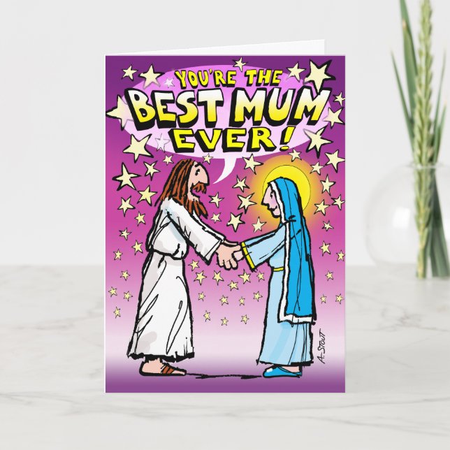 Carte Meilleur Réel Mother ever ! - (Devant)