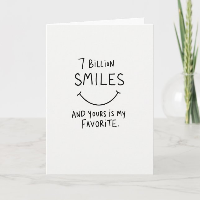 Carte Meilleur Sourire Du Monde C'est Le Vôtre (Devant)