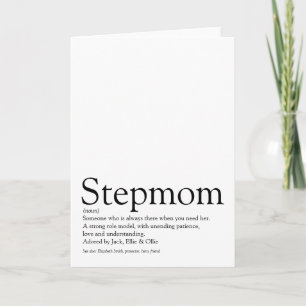 Carte Meilleur Stepmaman au monde, Stepmère Définition