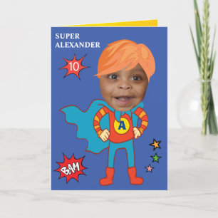 Carte Meilleur Superhero Enfant Super Comic Anniversaire