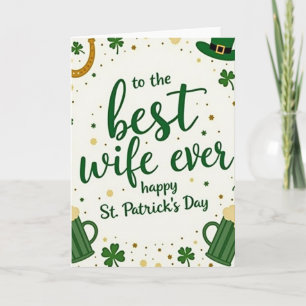 Carte Meilleure Épouse Joyeuse St Patrick