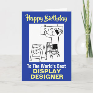 Carte Meilleure exposition Stand Display Designer Annive