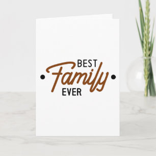 Carte Meilleure famille jamais