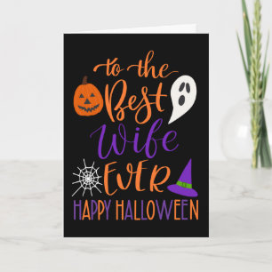 Carte Meilleure Femme de Tous les Temps Halloween en Ora