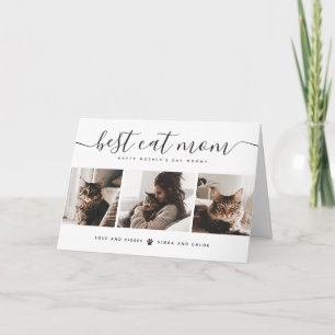 Carte Meilleure Maman de Chat : Photo de Chat Personnali