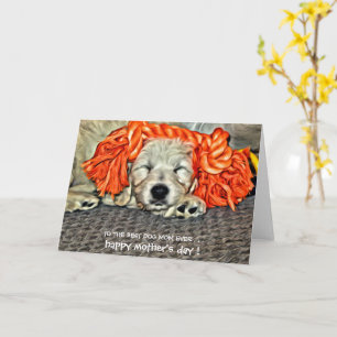 Carte Meilleure Maman De Chien Jamais ! Bonne fête des m