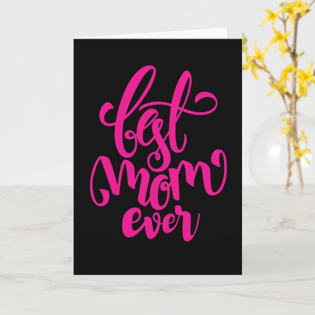 Carte Meilleure Maman de tous les temps | BONNE FÊTE DES (Fleur jaune)