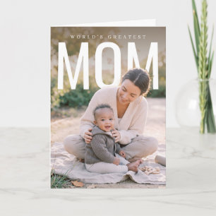 Carte Meilleure Maman du Monde PhotoPop