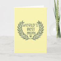 Meilleure Maman du Monde Texte Design Floral