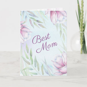 Carte Meilleure maman, Écriture Inspirante Fête des Mère